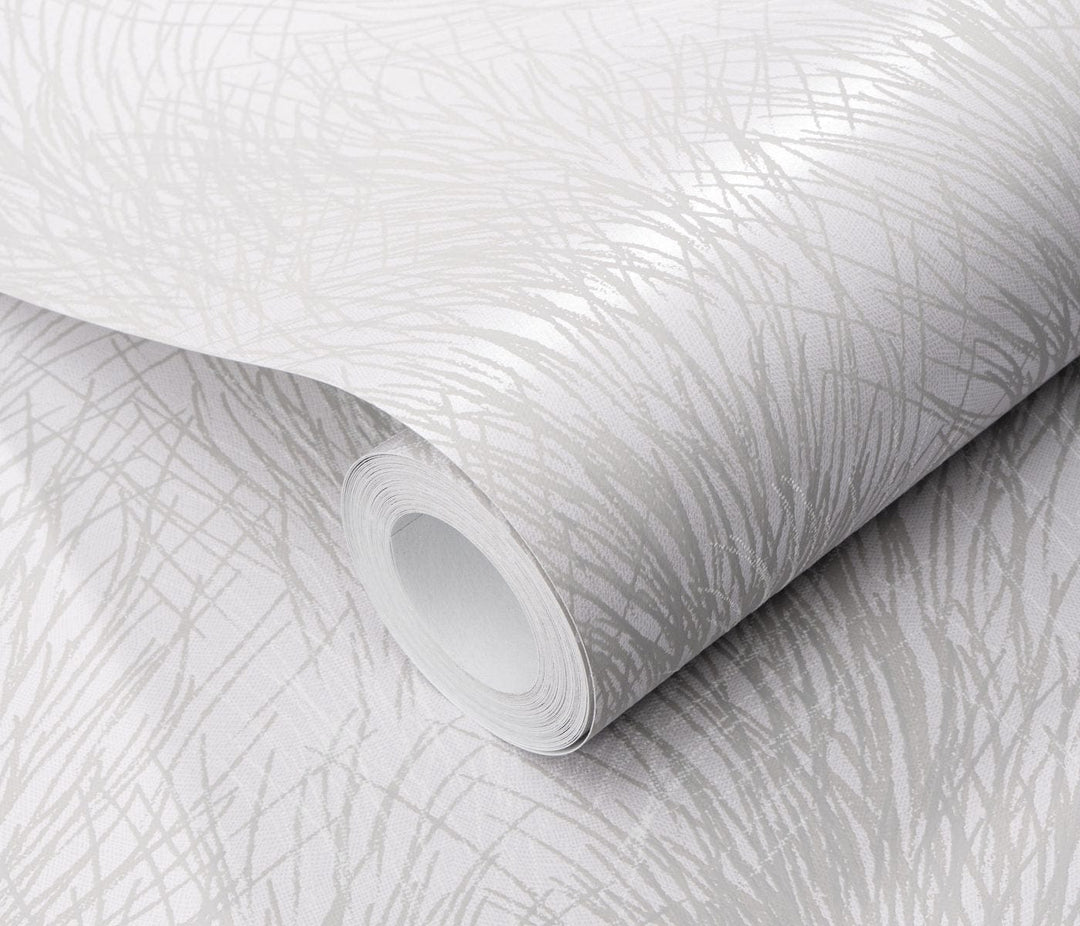 Tapetes ar spīdīgu fonu un matētu dabas rakstu pelēkā krāsā - 3753272 Erismann