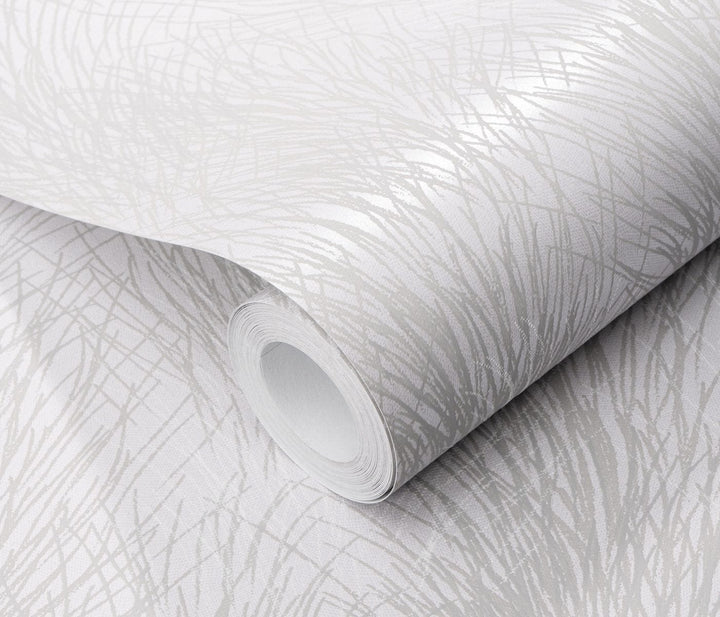Tapetes ar spīdīgu fonu un matētu dabas rakstu pelēkā krāsā - 3753272 Erismann