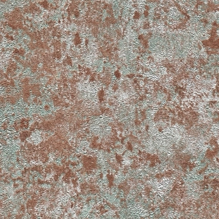 Tapetes ar spīduma efektu un rūsas imitāciju, brūnā, tirkīzā - 1373675 AS Creation