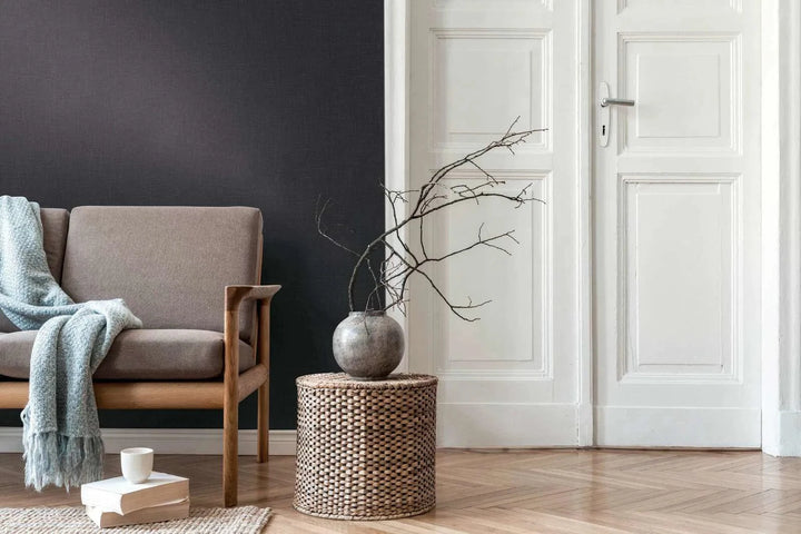 tapetes ar tekstila izskatu - Daniel Hechter - tumšos toņos - 1345202 AS Creation