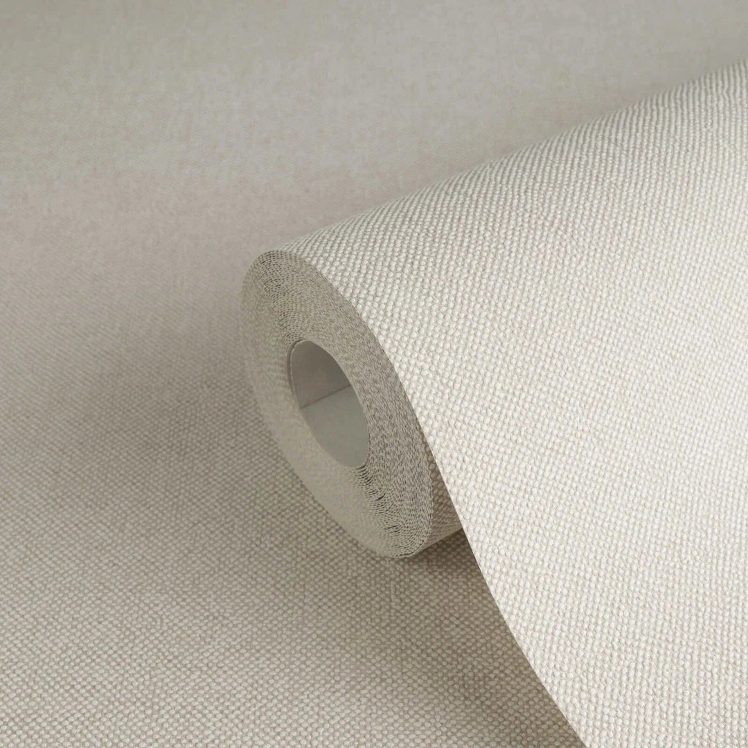 Tapetes ar tekstila struktūru un elegantu dizainu – bēšos toņos, 304862 AS Creation
