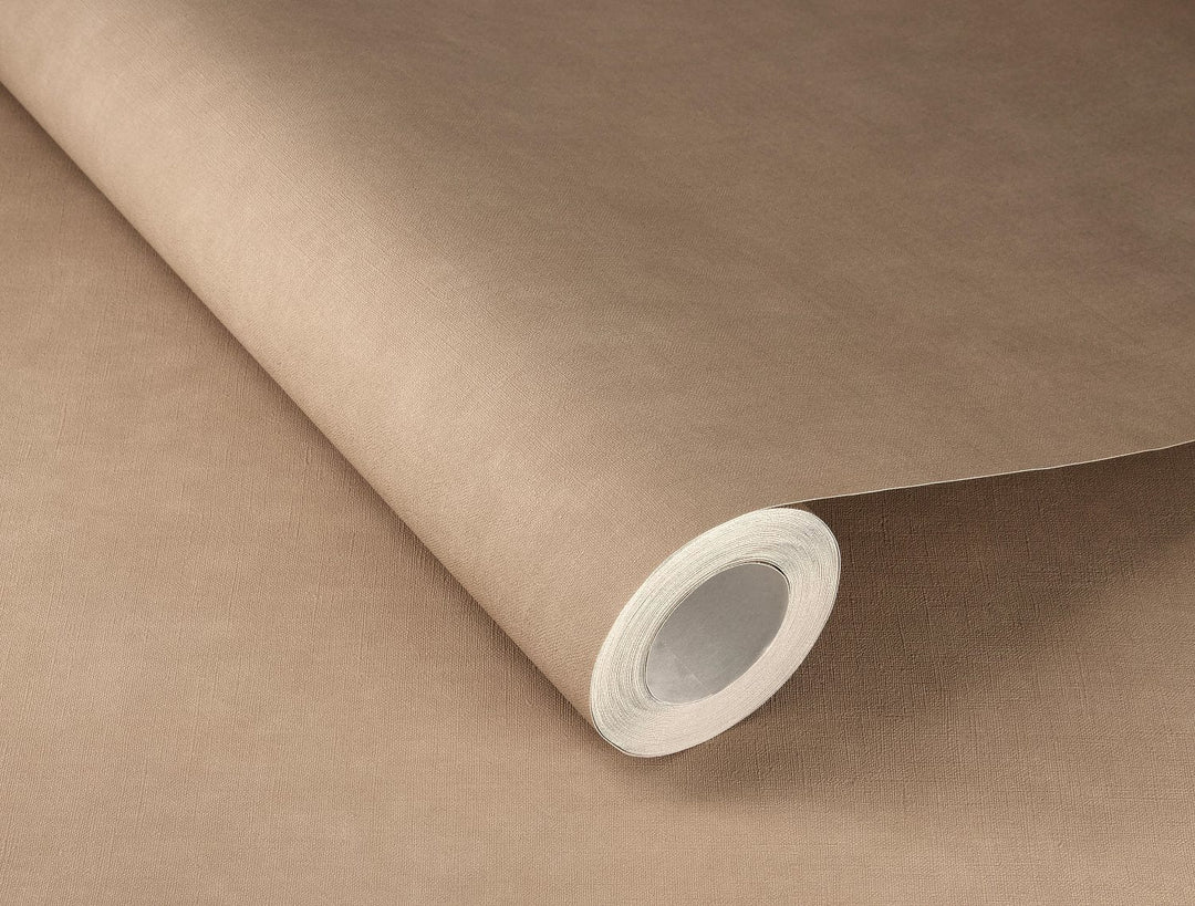 Tapetes ar tekstila tekstūru:  RASCH, brūnā krāsā, 330045 RASCH