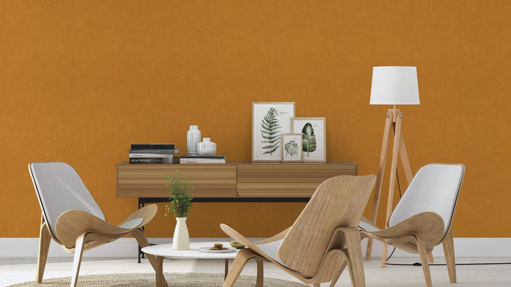 Tapetes ar tekstila tekstūru:  RASCH, dzeltenbrūnas, 330137 RASCH