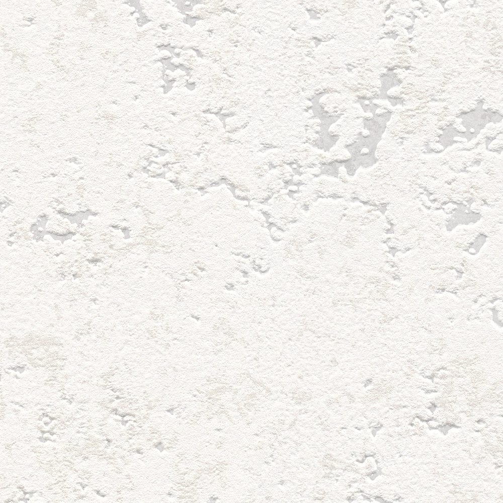 Tapetes ar teksturētu ģipša faktūru –  baltā krāsā AS 377715 Tapetenshop.lv
