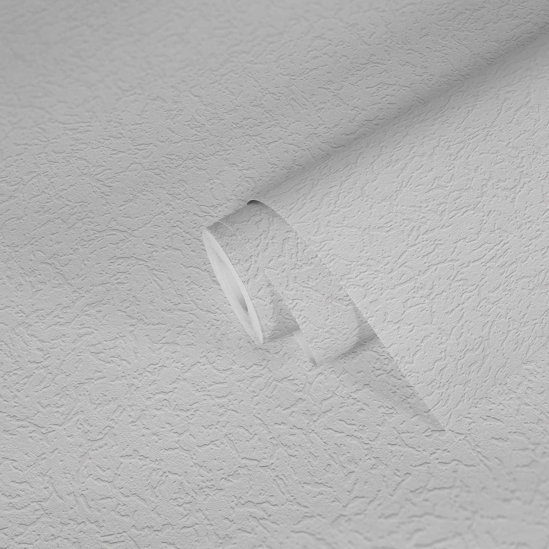Lētas tapetes ar teksturētu rakstu baltā krāsā (0.53x15m) - 272812  AS Creation