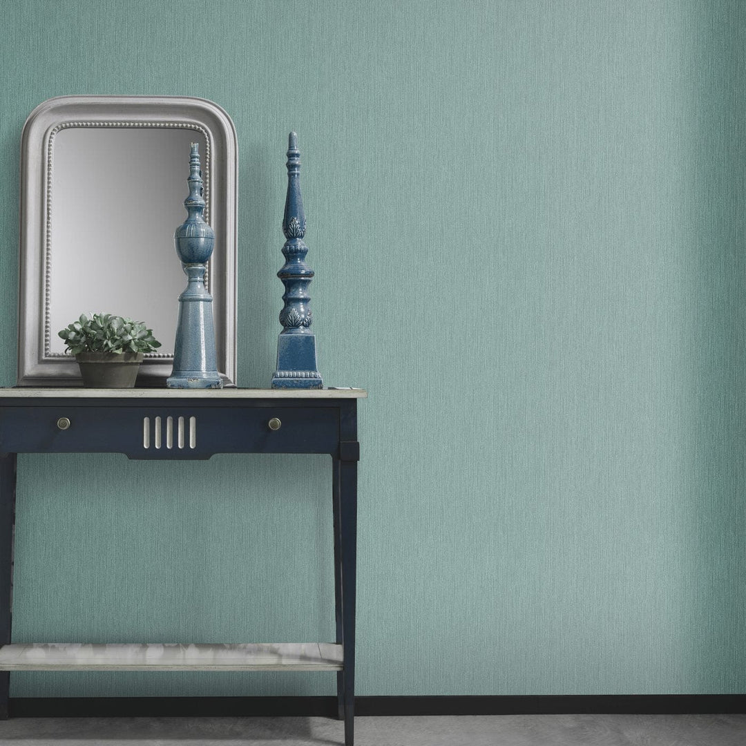 Tapetes ar vertikālam strukturētam līnijām zaļā krāsā - 3756403 Erismann