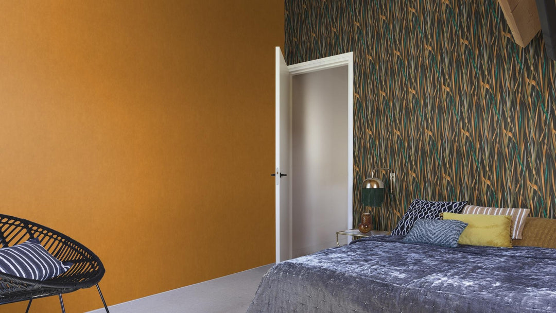 Tapetes ar zāles stiebriņiem, tumši zaļos toņos, RASCH, 330250 RASCH