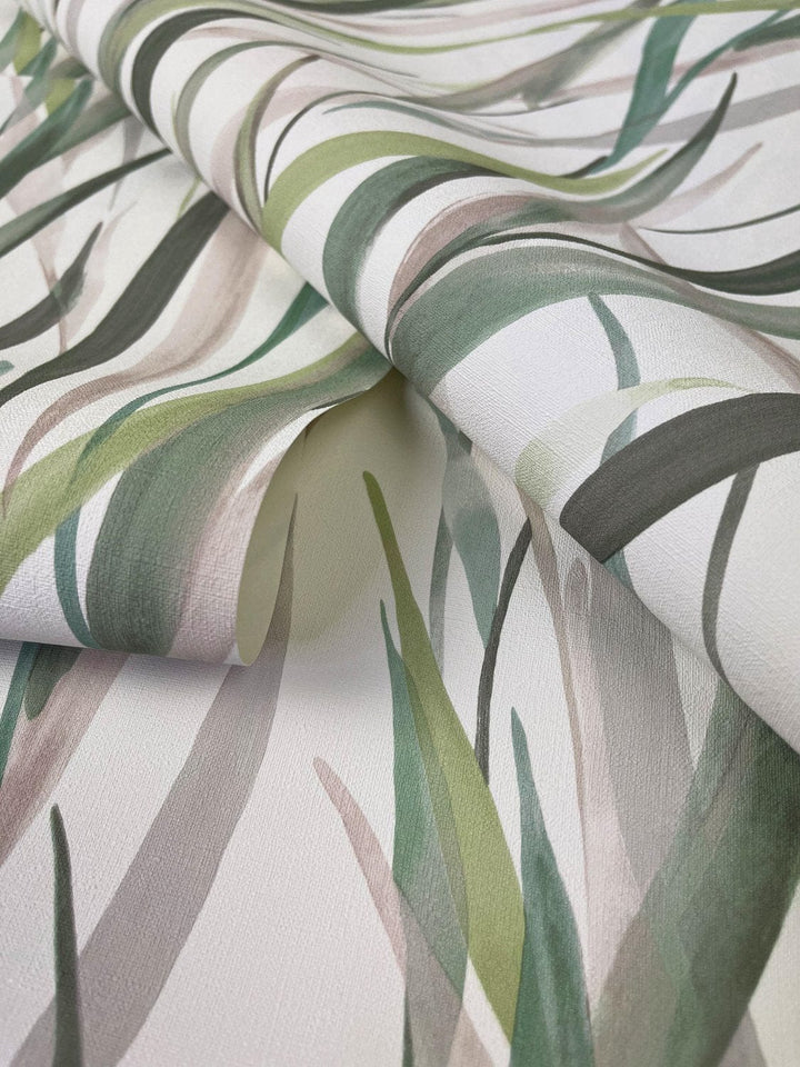 Tapetes ar zāles stiebriņiem zaļos toņos, RASCH, 330212 RASCH