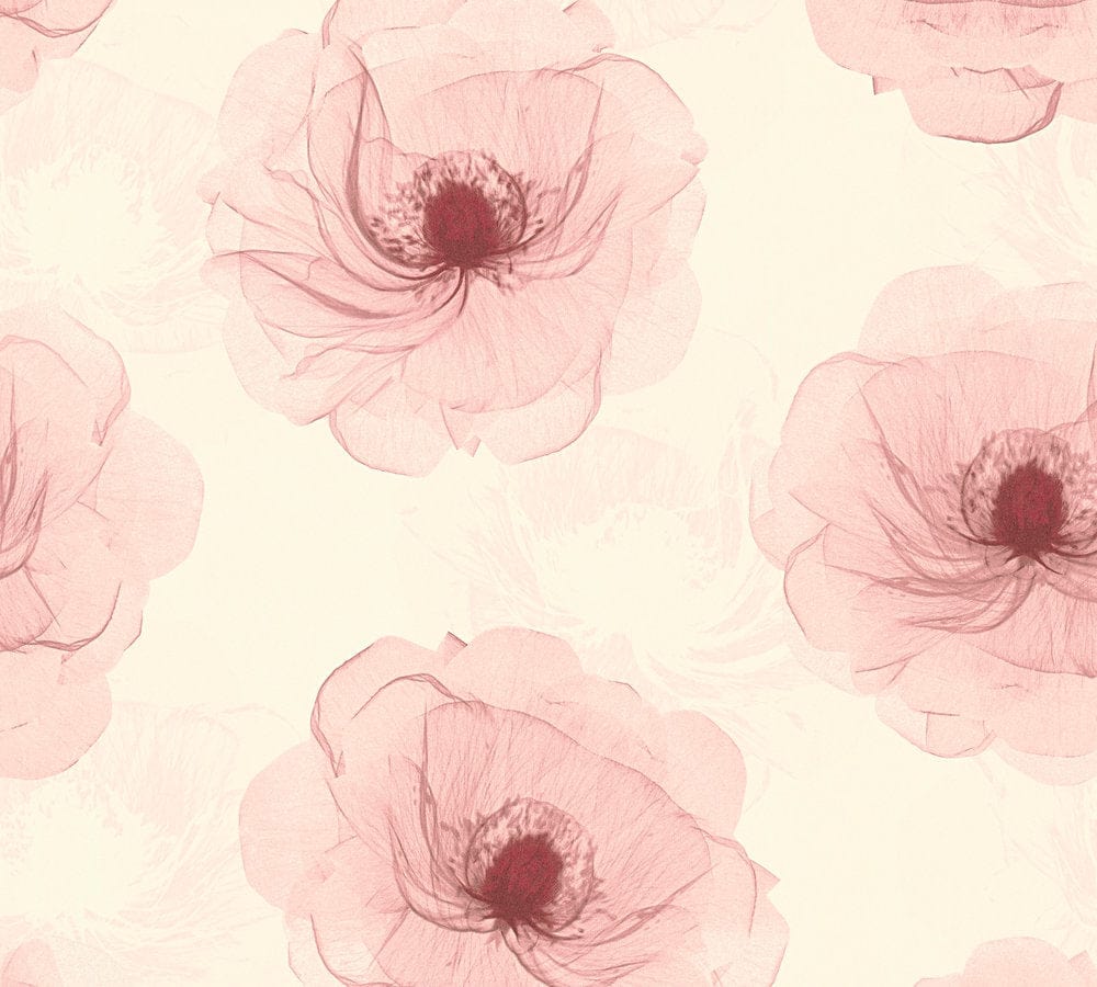 Lētas tapetes ar ziediem rozā toņos (atlikums – 3 ruļļi), 7342743 Erismann