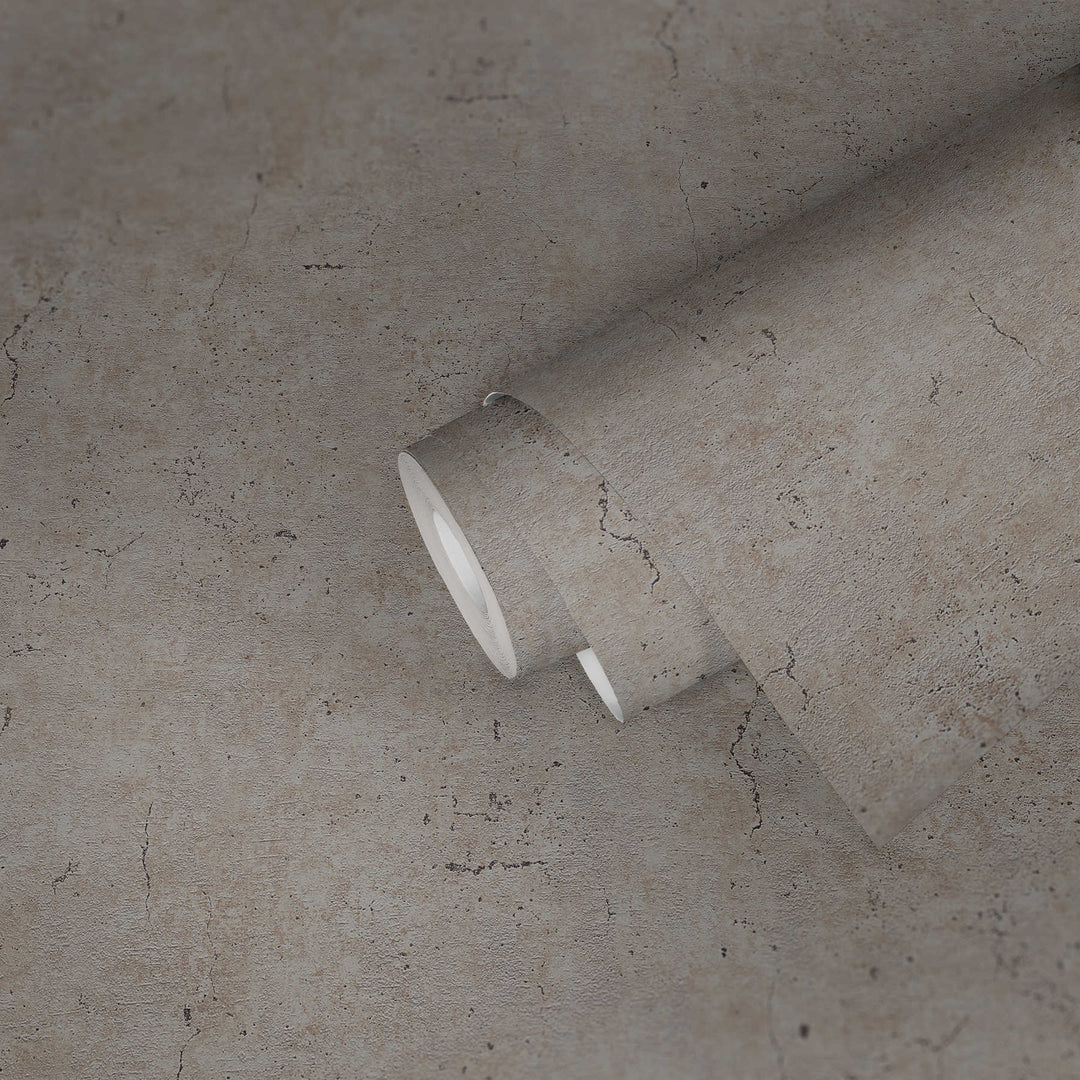 Tapetes ar betona izskatu brūnos toņos AS 369111 AS Creation