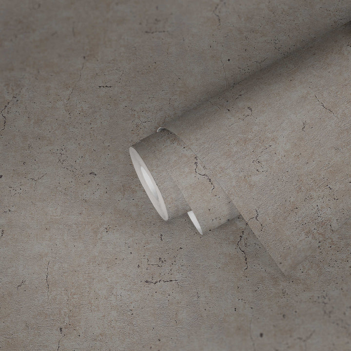 Tapetes ar betona izskatu brūnos toņos AS 369111 AS Creation