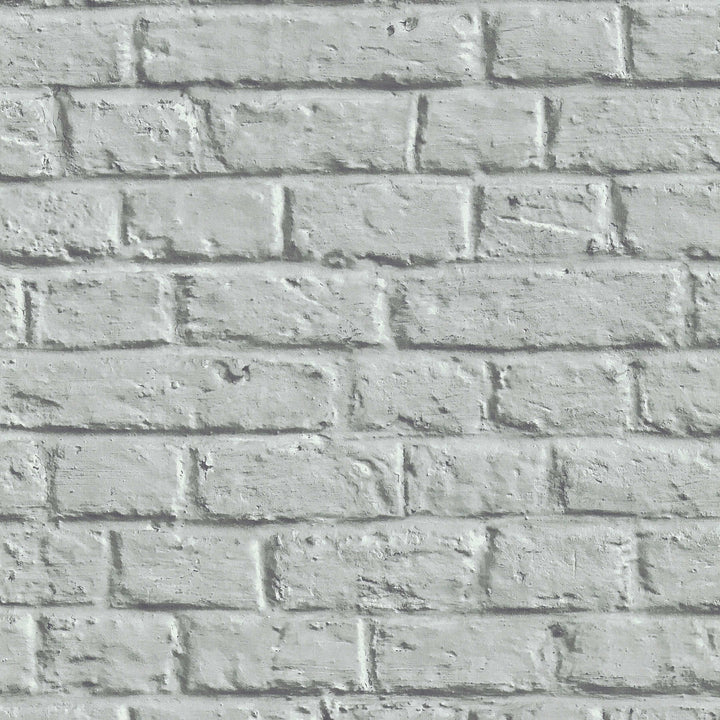 Tapetes ar gludu ķieģeļu izskatu pelēkā krāsā AS 369124 AS Creation