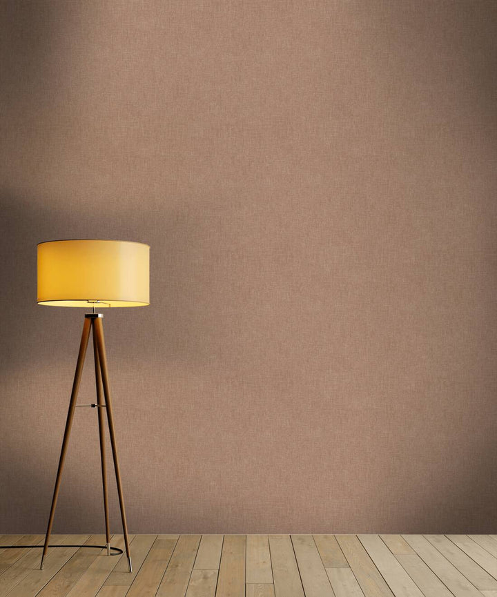 Brūnas tapetes ar tekstila izskatu un teksturētu rakstu AS 369251 AS Creation