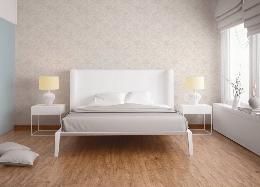 Gaiši pelēkas džungļu tapetes ar sudraba akcentu AS 369274 AS Creation