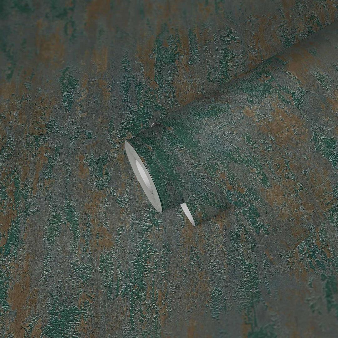 Tapetes ar novecojošo efektu  brūns, zaļš, metālisks  AS 326512 AS Creation