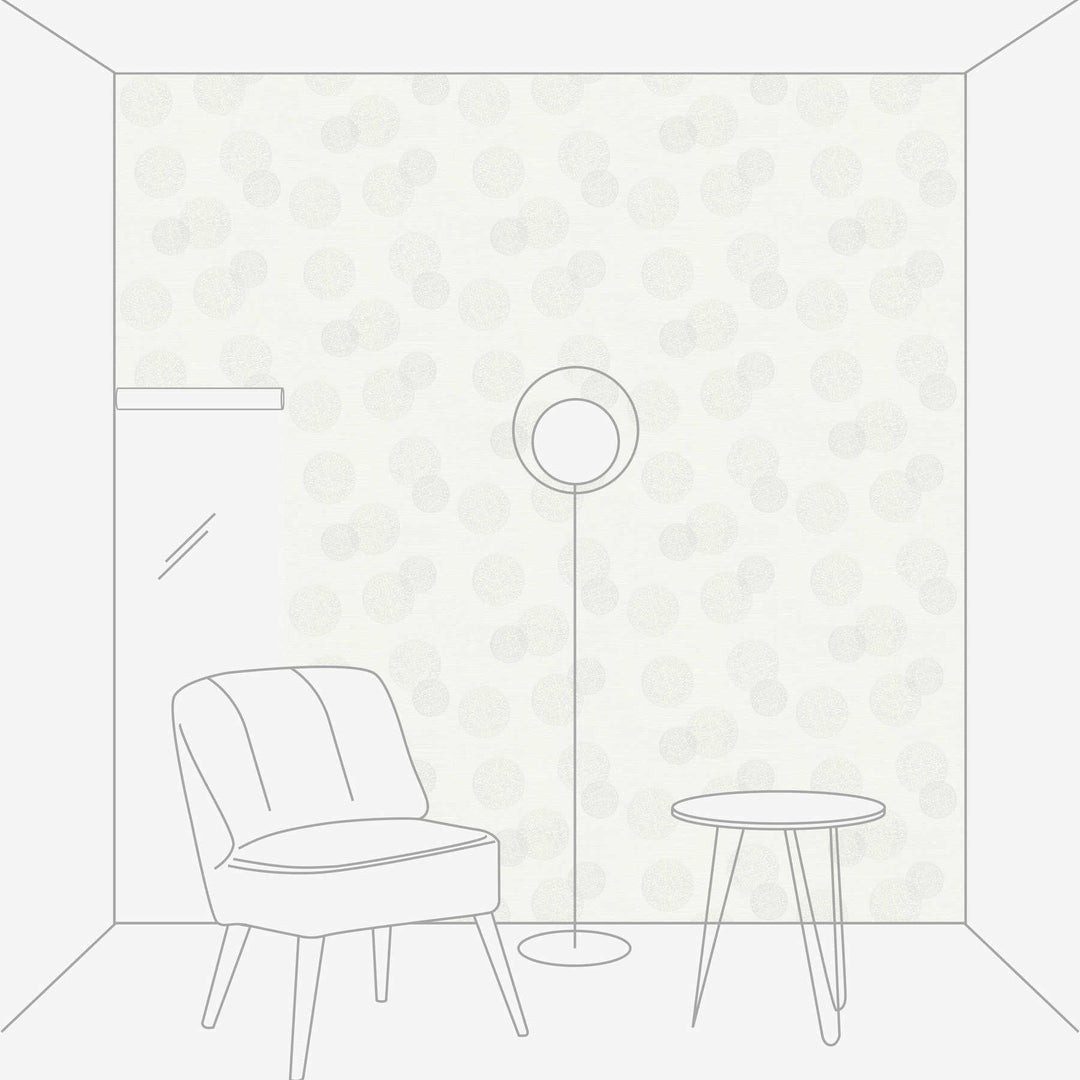 Tapetes ar moderniem apļiem gaišos toņos AS Creation 34771-1 AS Creation