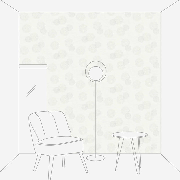 Tapetes ar moderniem apļiem gaišos toņos AS Creation 34771-1 AS Creation