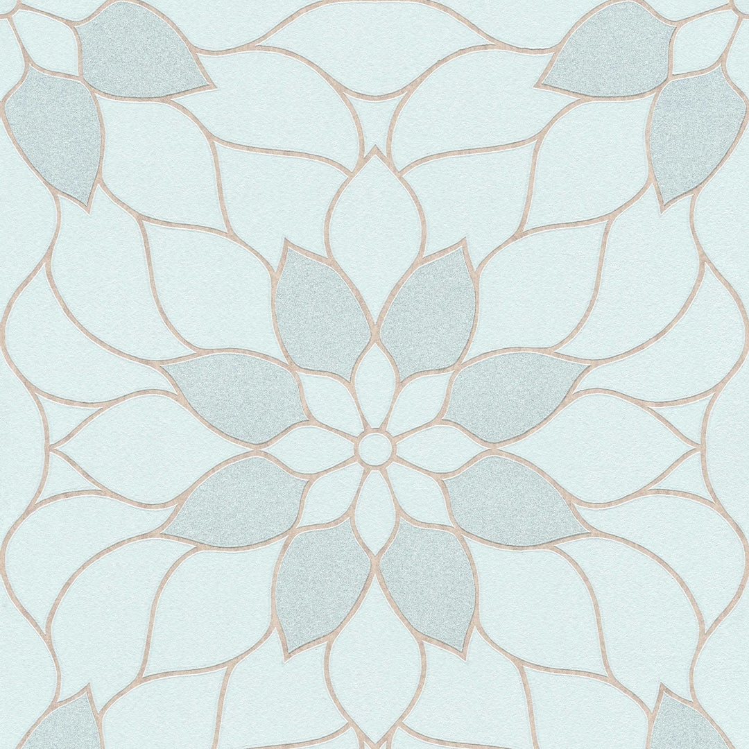 Modernas tapetes ar ziedu motīviem AS Creation 3617-14 zaļas AS Creation