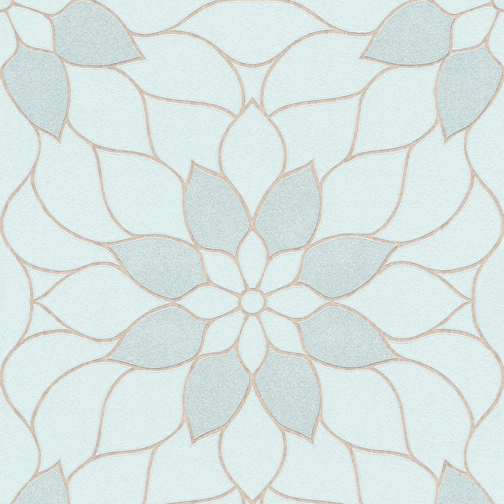 Modernas tapetes ar ziedu motīviem AS Creation 3617-14 zaļas AS Creation