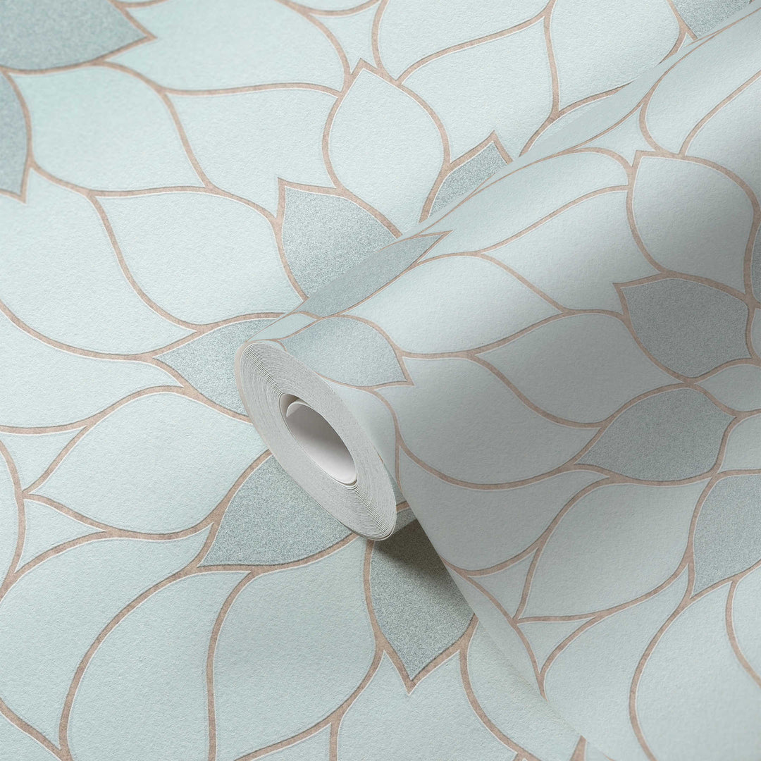 Modernas tapetes ar ziedu motīviem AS Creation 3617-14 zaļas AS Creation