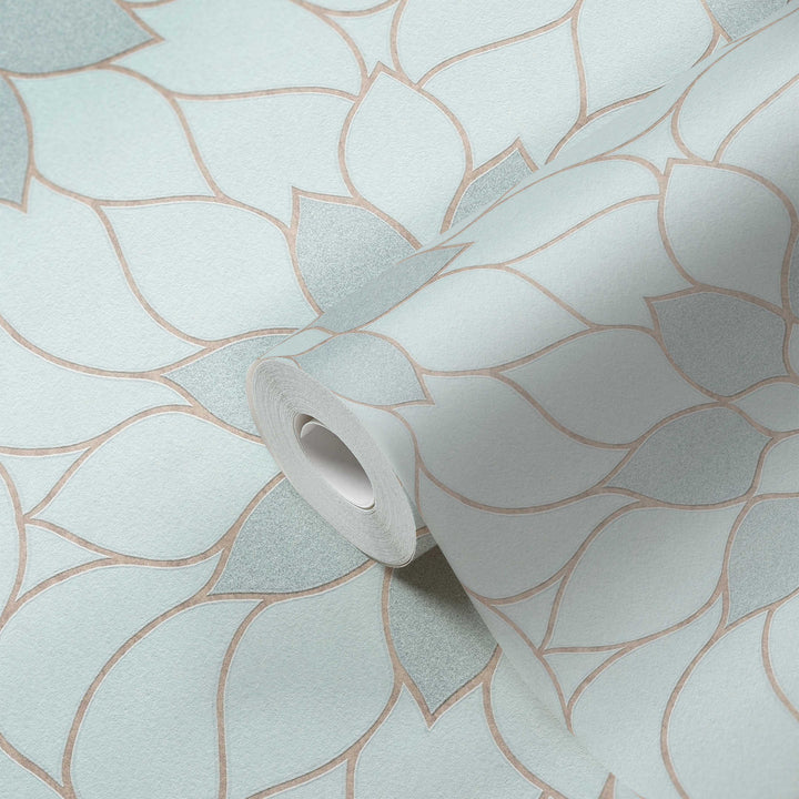 Modernas tapetes ar ziedu motīviem AS Creation 3617-14 zaļas AS Creation