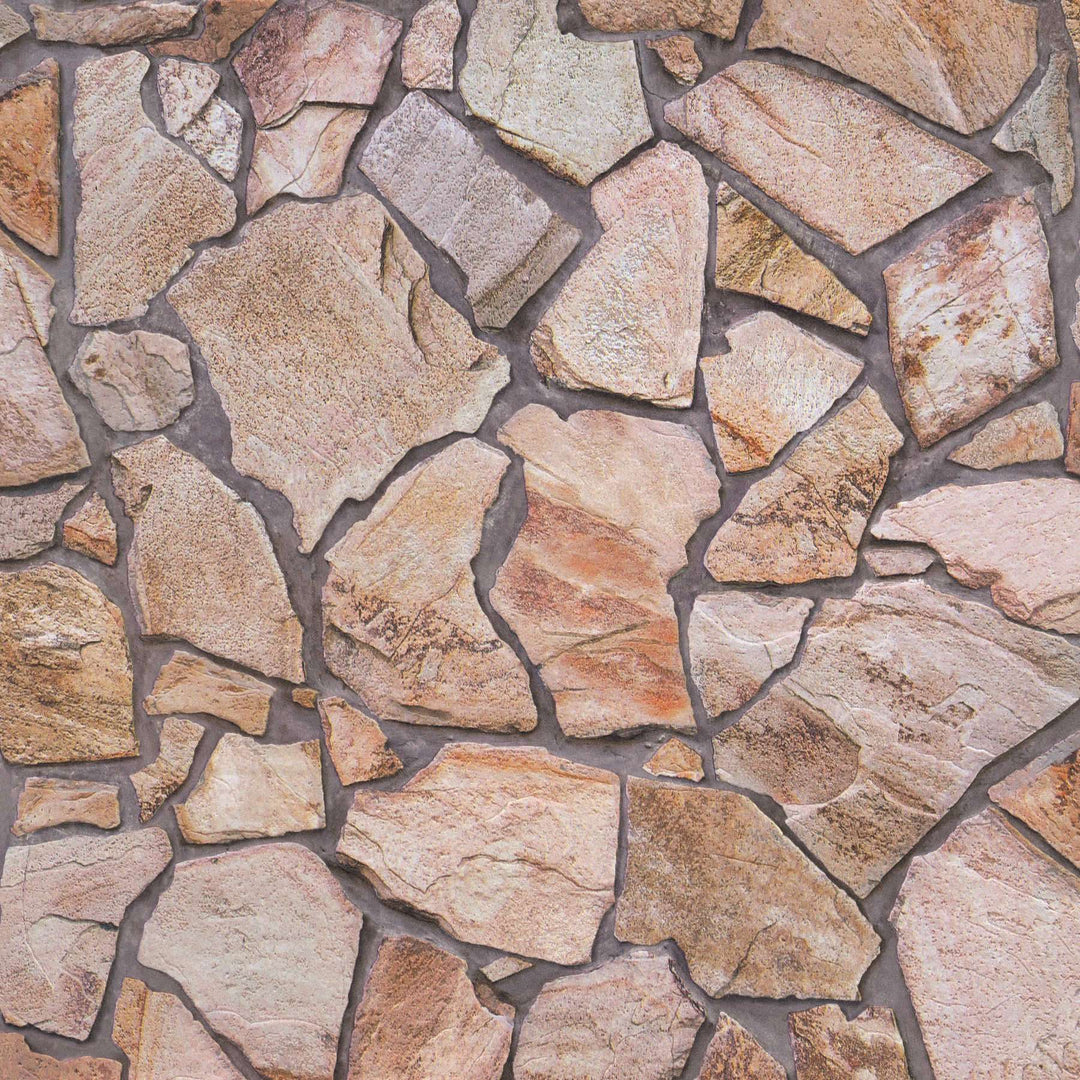 Tapetes ar akmens imitāciju AS Creation 92731-6 brūnā krāsā AS Creation