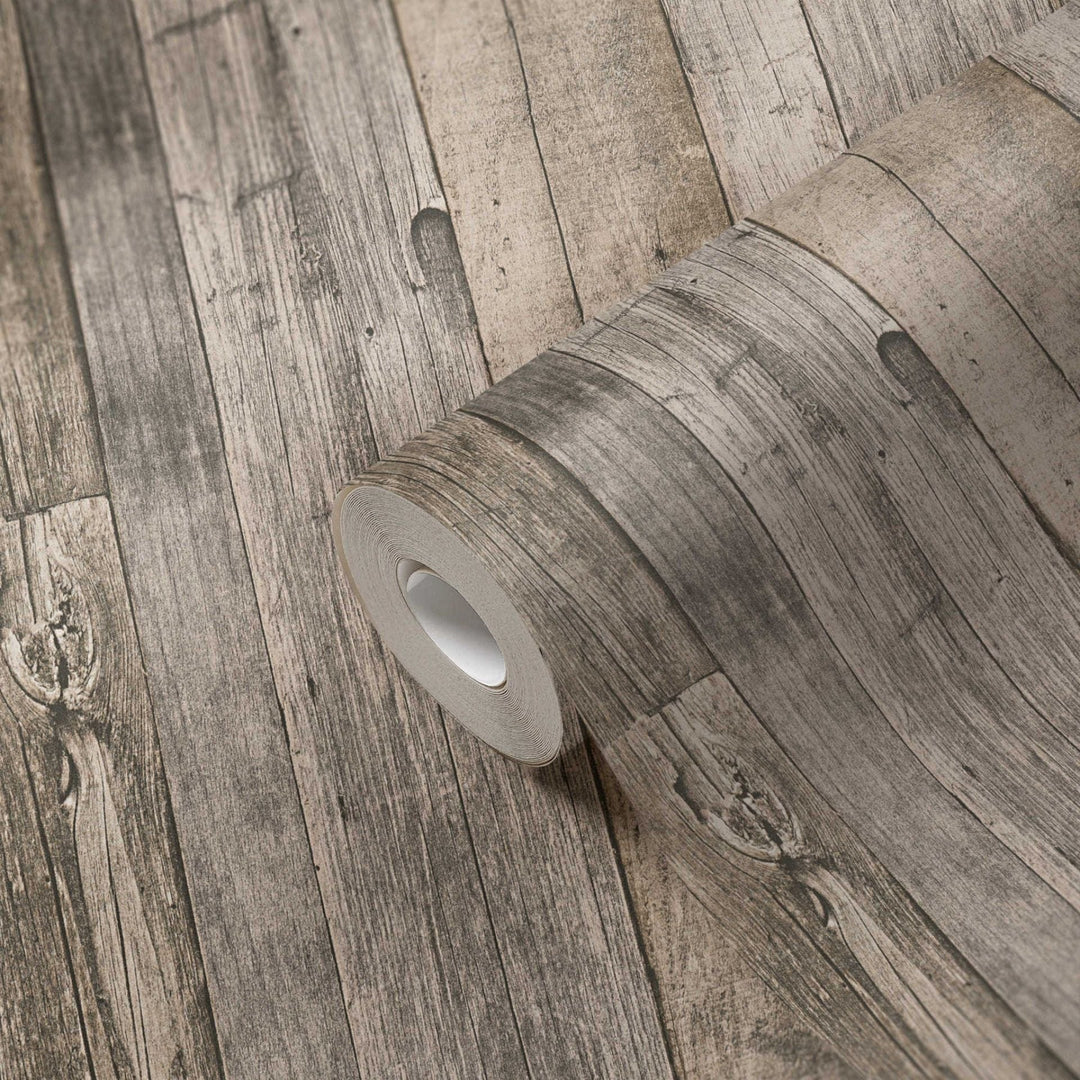 Tapetes ar koka imitāciju AS Creation 95931-2 bēšā krāsā AS Creation