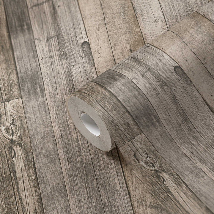 Tapetes ar koka imitāciju AS Creation 95931-2 bēšā krāsā AS Creation