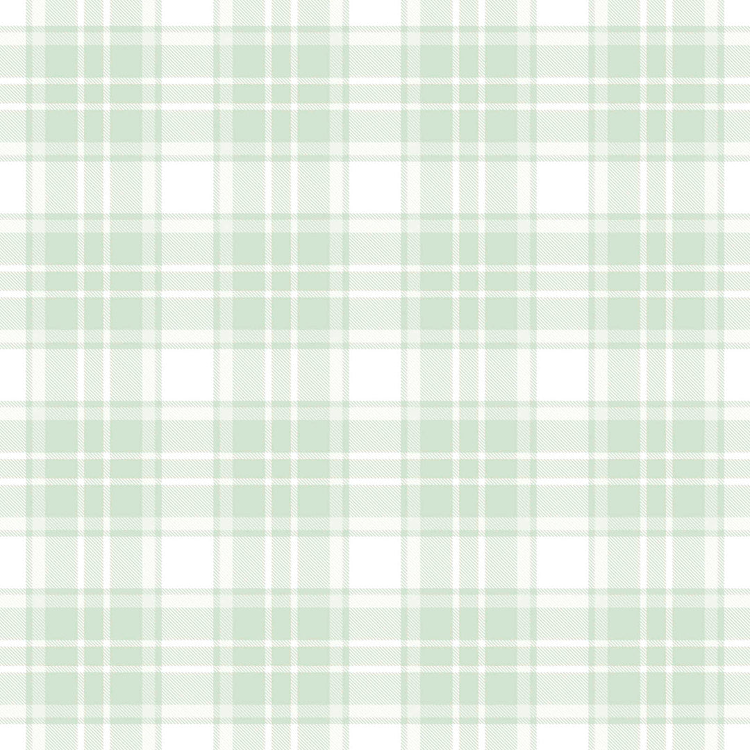 Tapetes bērnu istaba ar tartana rakstu – zaļos toņos, 381222, Bez PVC 🌿 AS Creation