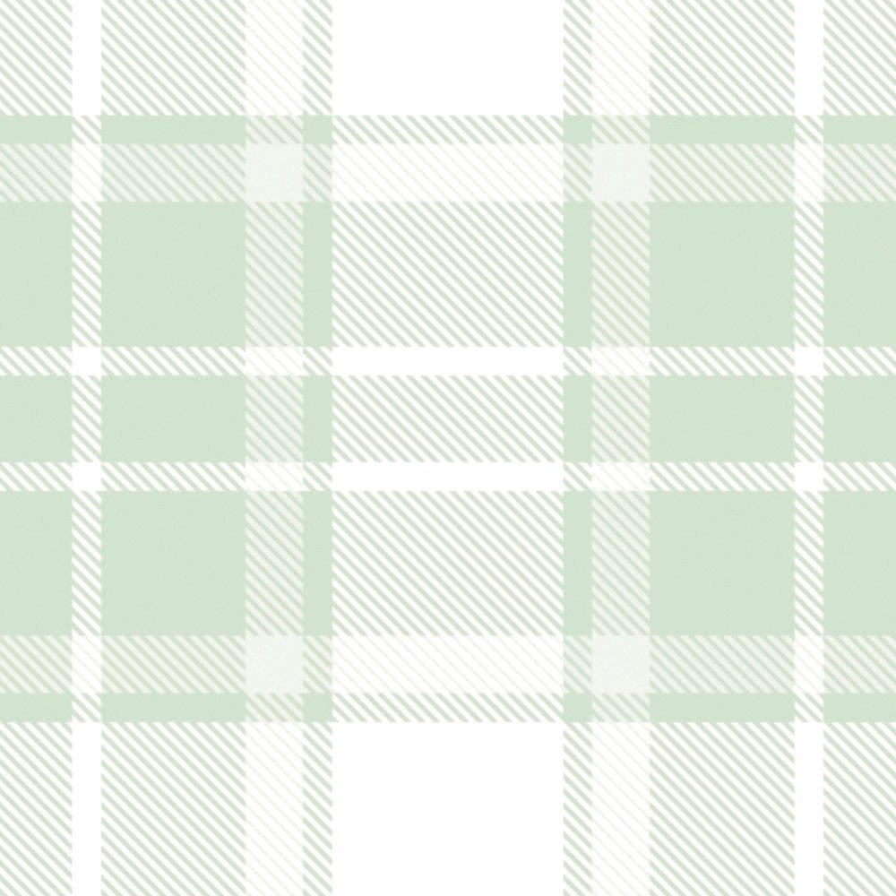 Tapetes bērnu istaba ar tartana rakstu – zaļos toņos, 381222, Bez PVC 🌿 AS Creation