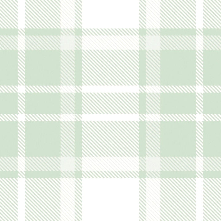 Tapetes bērnu istaba ar tartana rakstu – zaļos toņos, 381222, Bez PVC 🌿 AS Creation