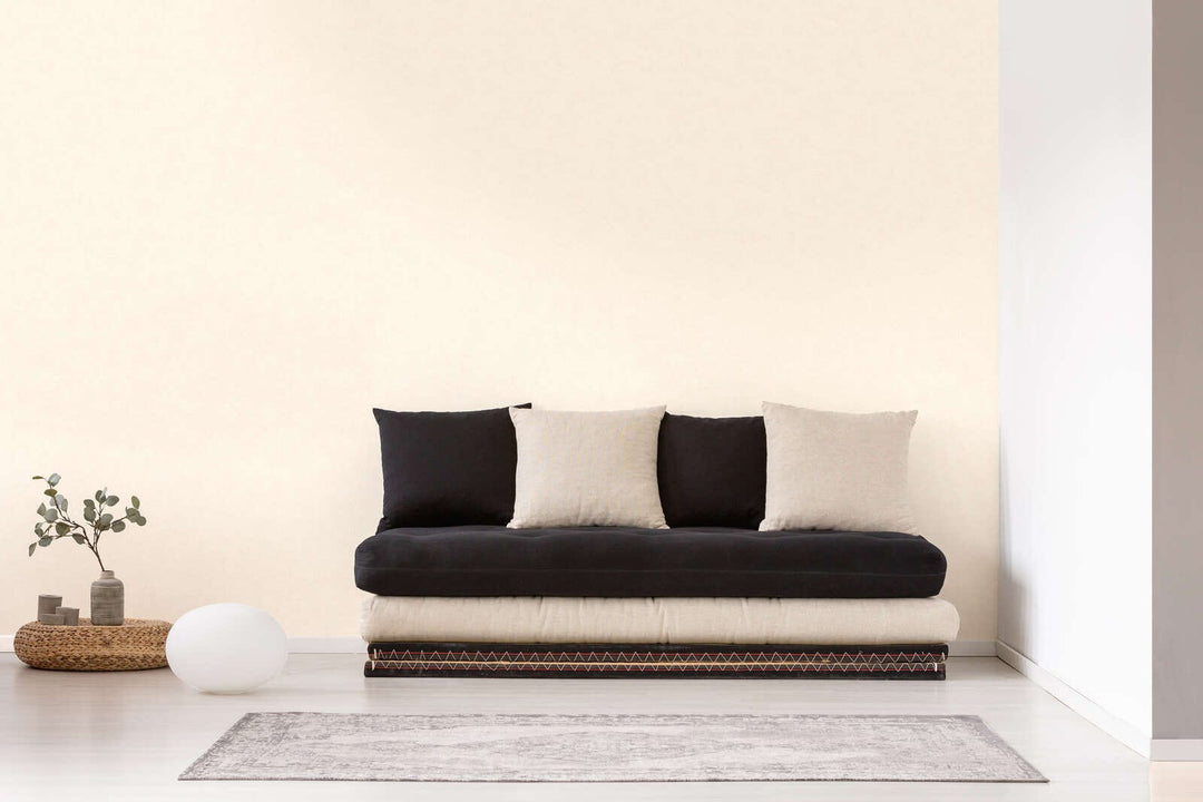 Tapetes gaiša krēmkrāsā, matētas un ar strukturētu rakstu, 367203 AS Creation