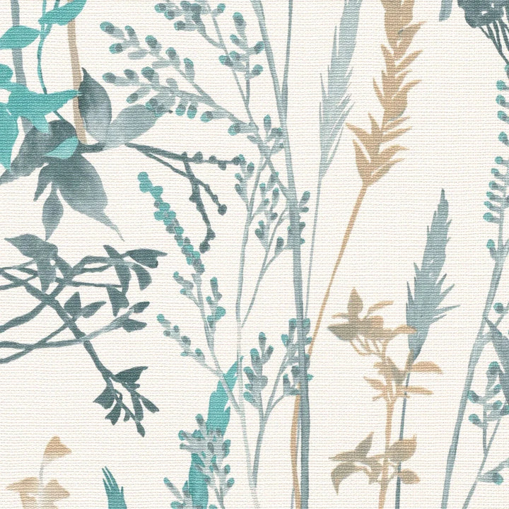 Lauku stila tapetes ar lapu motīvu uz balta fona   Tapetenshop.lv