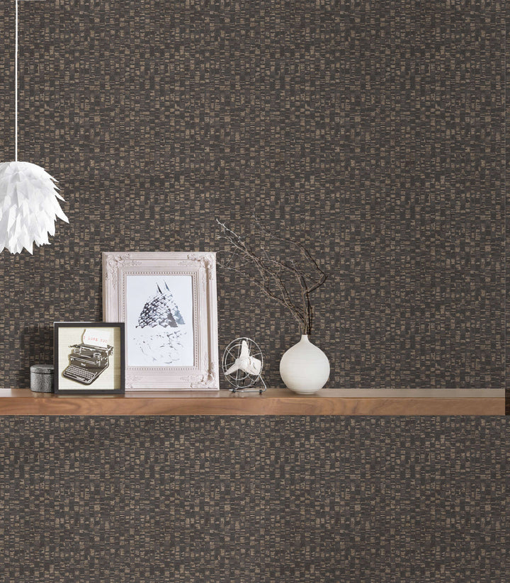 Tapetes viesistabai melnā krāsā ar zelta elementiem - 1373414 AS Creation