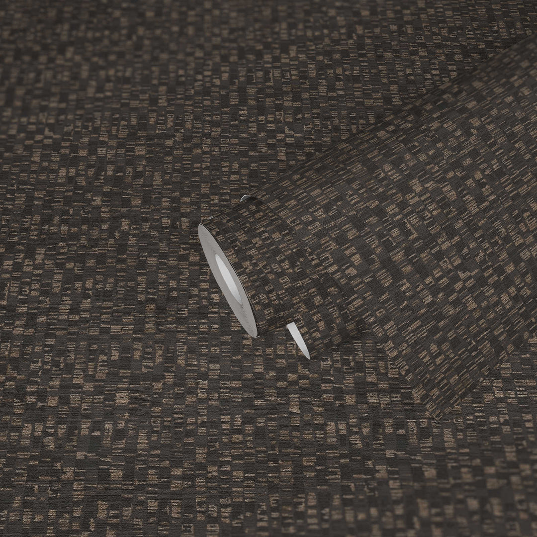 Tapetes viesistabai melnā krāsā ar zelta elementiem - 1373414 AS Creation