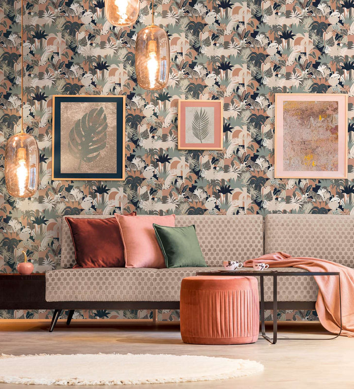 Tapetes guļamistabai pieklusinātās krāsās ar dzīvniekiem - 1373464 AS Creation