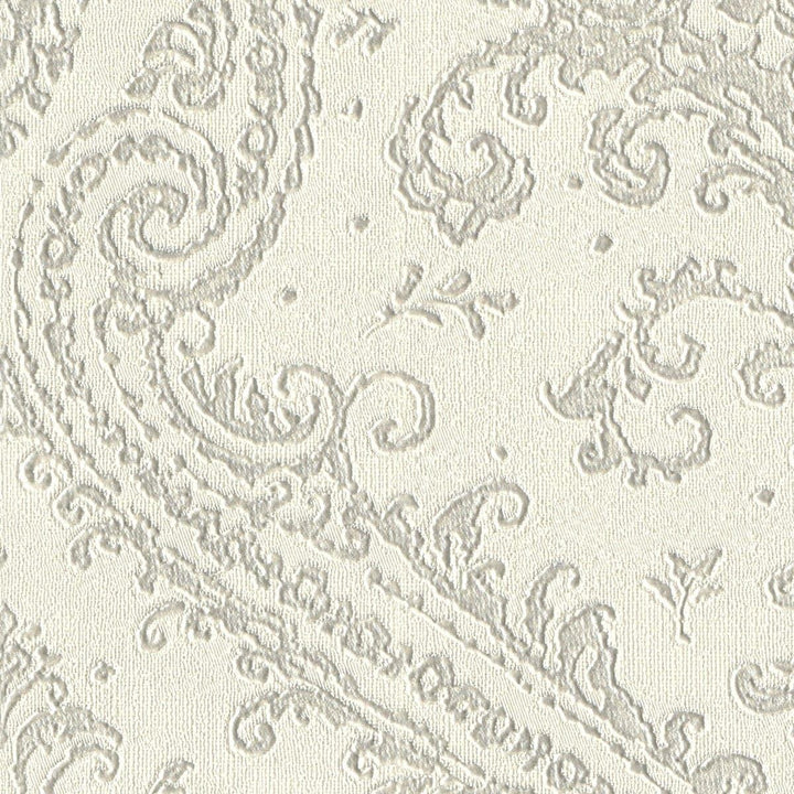 Tapetes ar klasisku ornamentu gaiši pelēkā krāsā - RASCH 1465245 RASCH