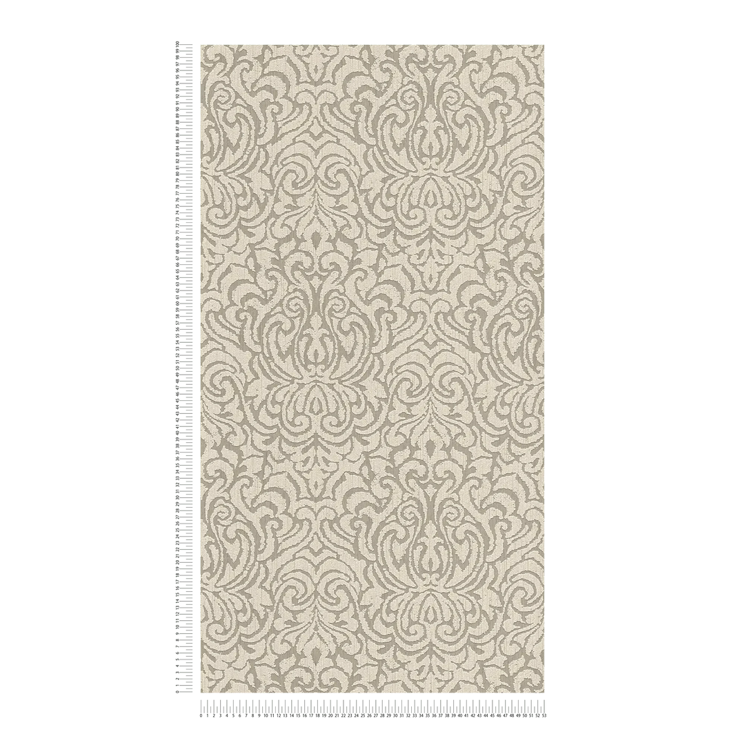 Klasiskas tekstila tapetes AS Creation 96193-1 bēšā krāsā AS Creation