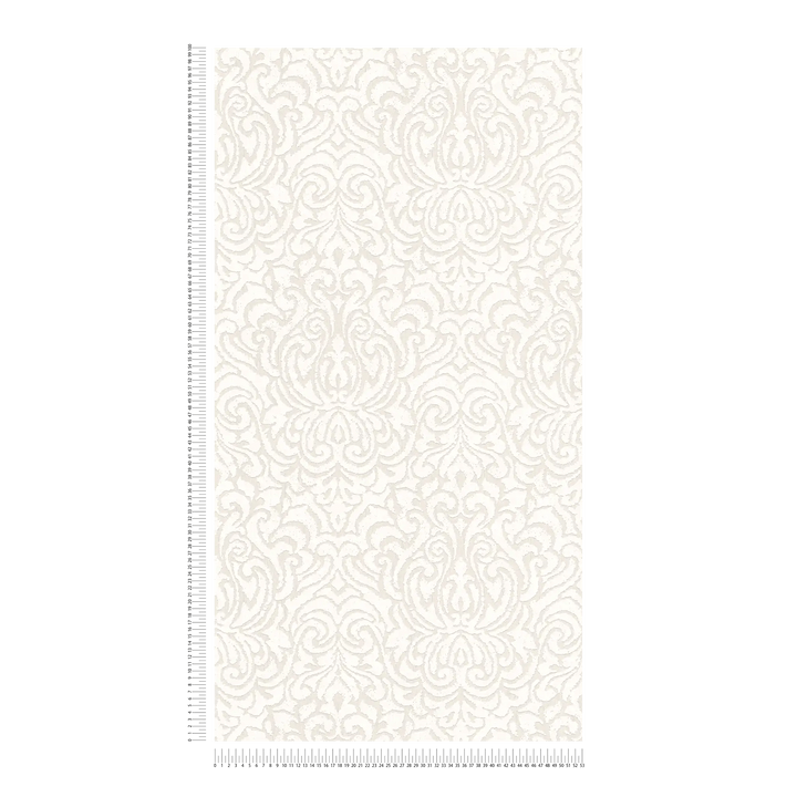 Tekstila tapetes ar ornamentu vintāžas stilā - krēmkrāsā, 961935 AS Creation