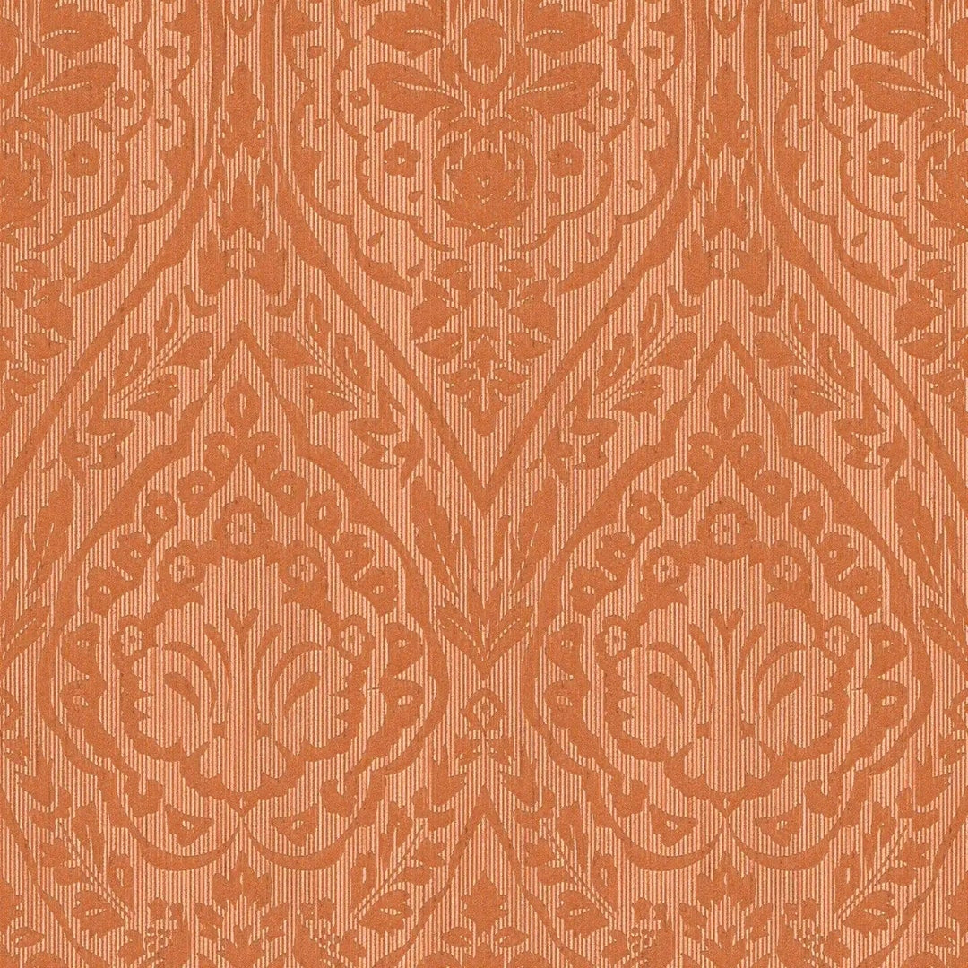 Tekstila tapetes ar klasisku rakstu AS Creation 96195-2 oranžā krāsā AS Creation