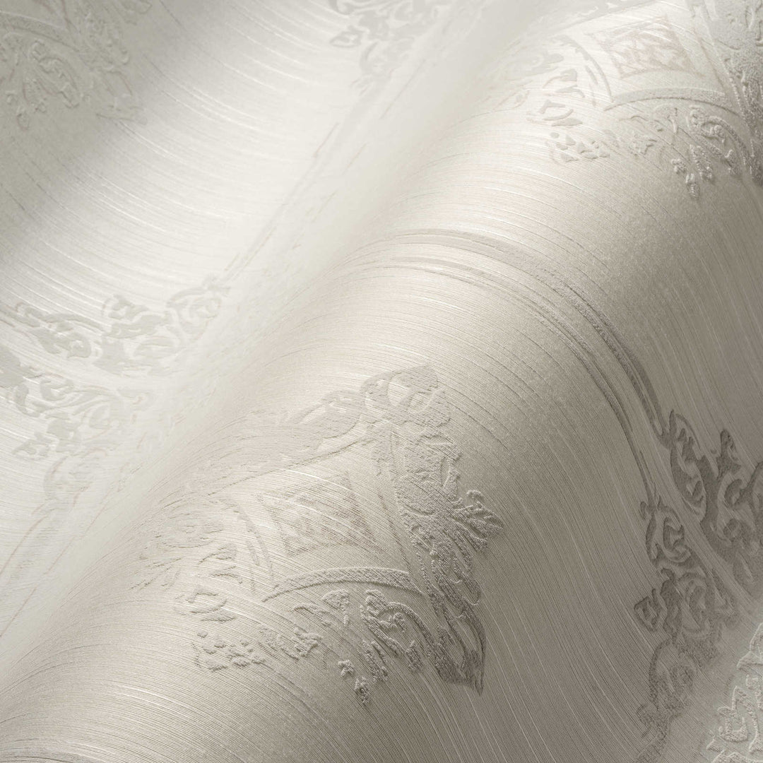 Klasiskas tekstila tapetes AS Creation 96199-2 pelēkā krāsā AS Creation