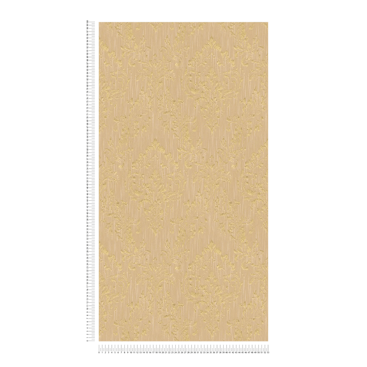 Tekstila tapetes ar klasisku ornamentu zeltā toņos -  306594 AS Creation
