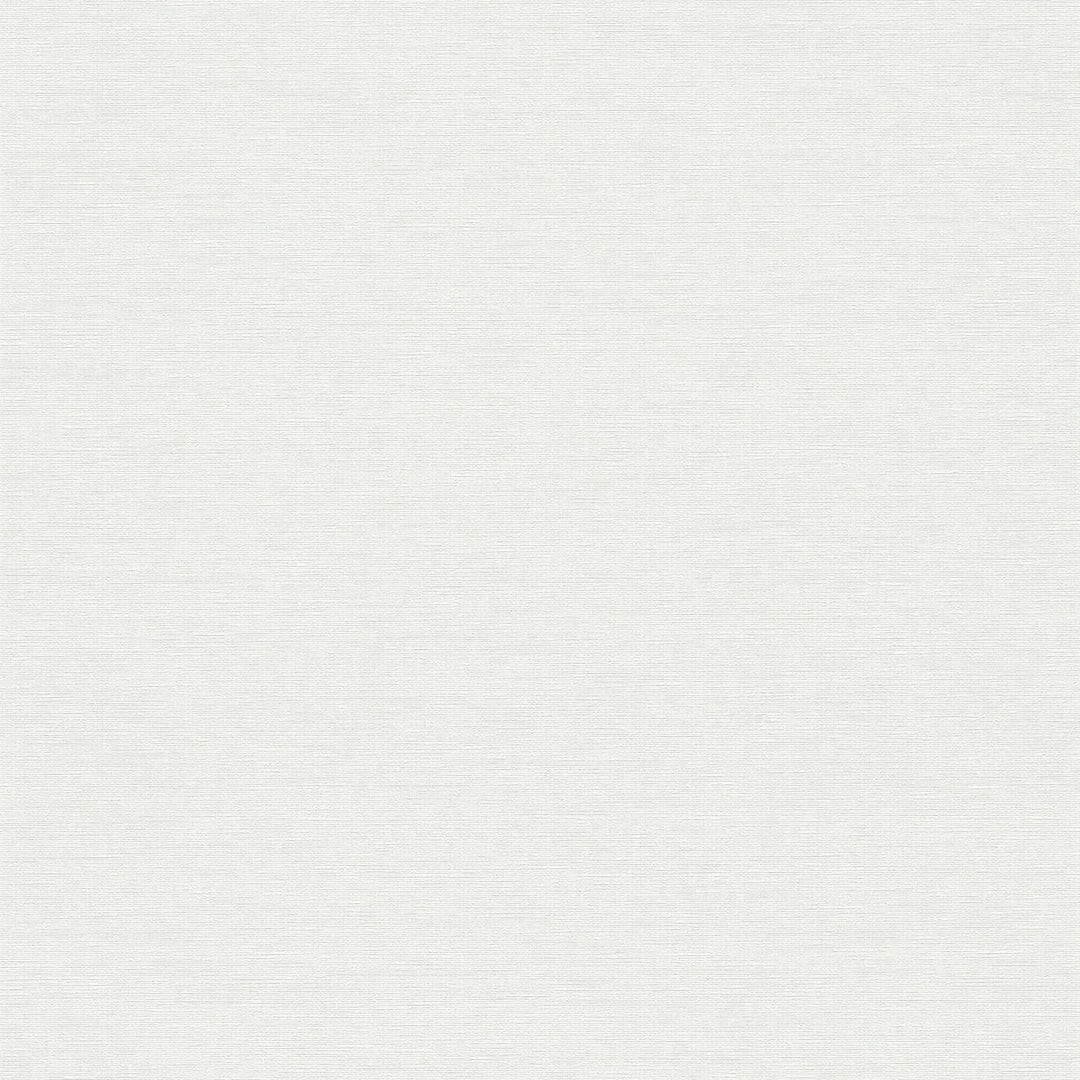 Vienkrāsainas flizelīna tapetes ar lina tekstūru: baltā krāsā, 389025 AS Creation