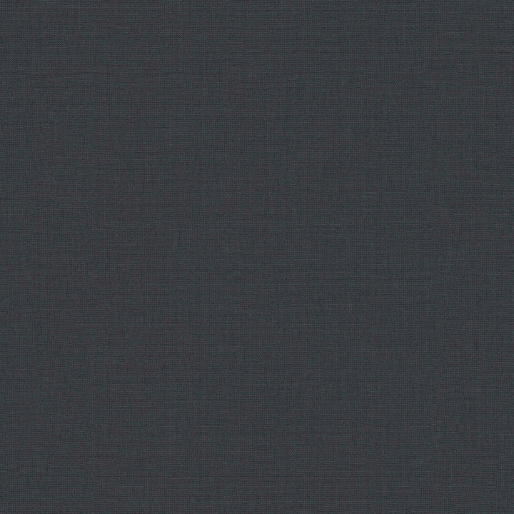 Vienkrāsainas flizelīna tapetes ar lina tekstūru: melnā, 389029 AS Creation