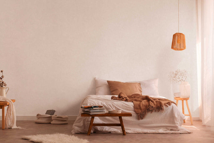 Vienkrāsainas matētas tapetes krēmkrāsā - AS Creation 1361633 AS Creation