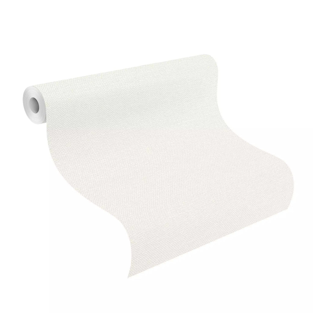 Vienkrāsainas matētas tapetes RASCH, baltā krāsā, 312102 RASCH