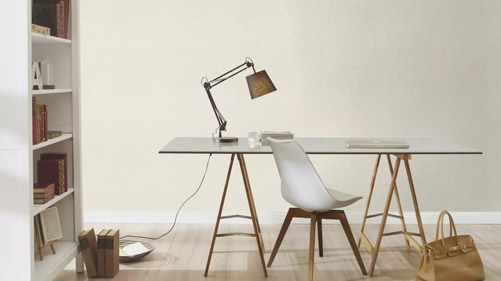 Vienkrāsainas matētas tapetes RASCH, bēšā krāsā, 312119 RASCH