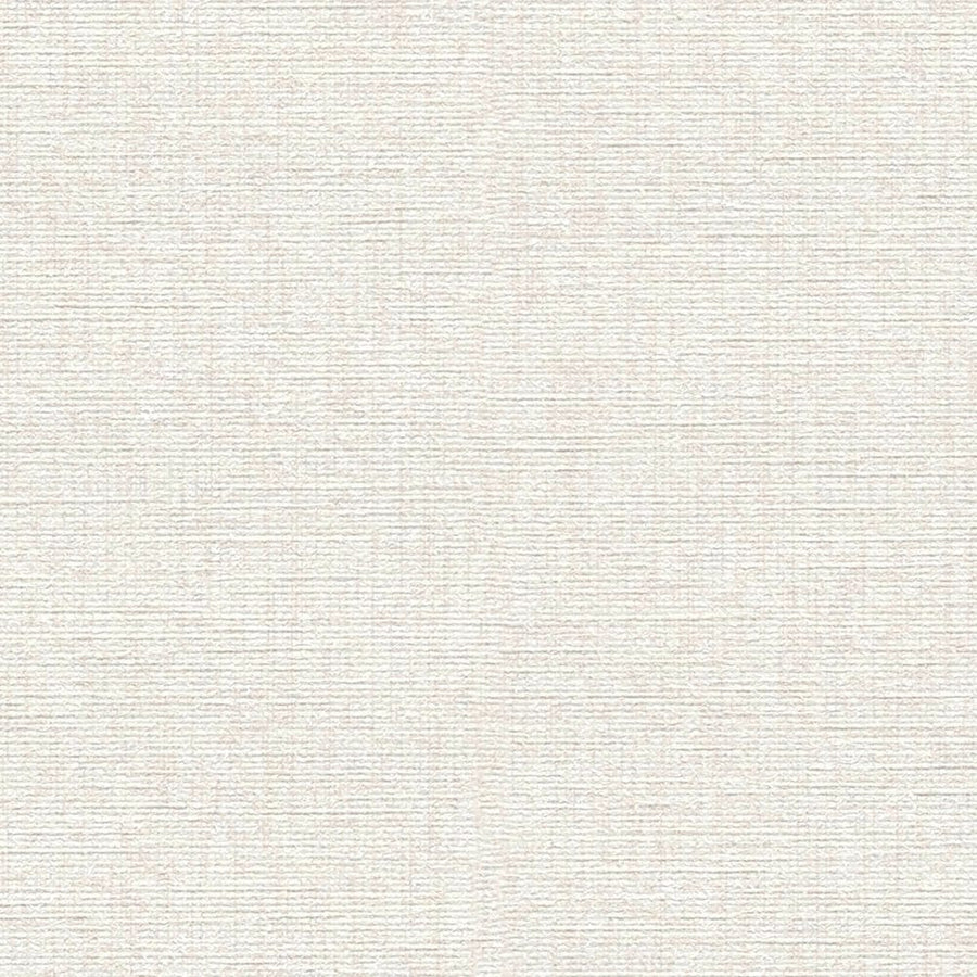 Vienkrāsainas tapetes ar auduma struktūru: baltā krāsā, 393531 AS Creation