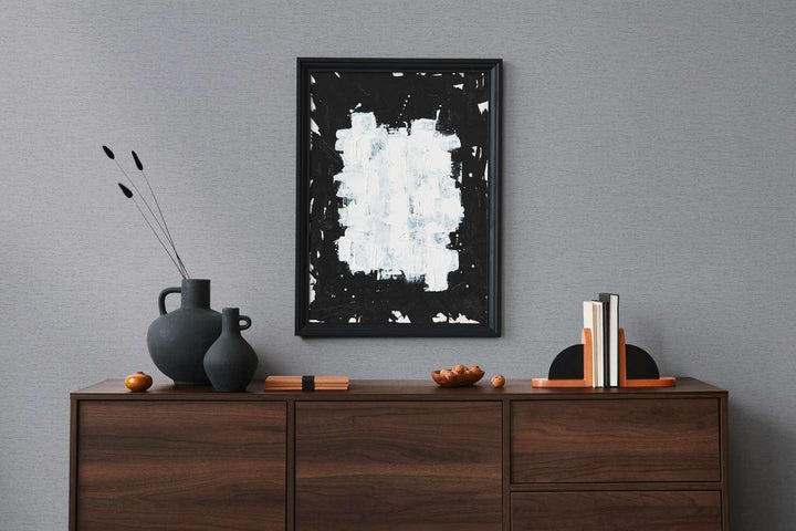 Vienkrāsaina tapete ar auduma struktūru: pelēkā, 393519 AS Creation