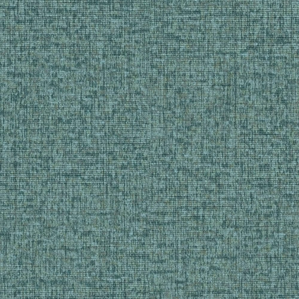 Vienkrāsainas tapetes ar auduma struktūru: zaļā, zilā, tirkīzā, 393542 AS Creation
